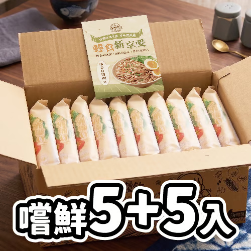 小蘭州5加5入嚐鮮組的外箱與蕎麥麵包裝